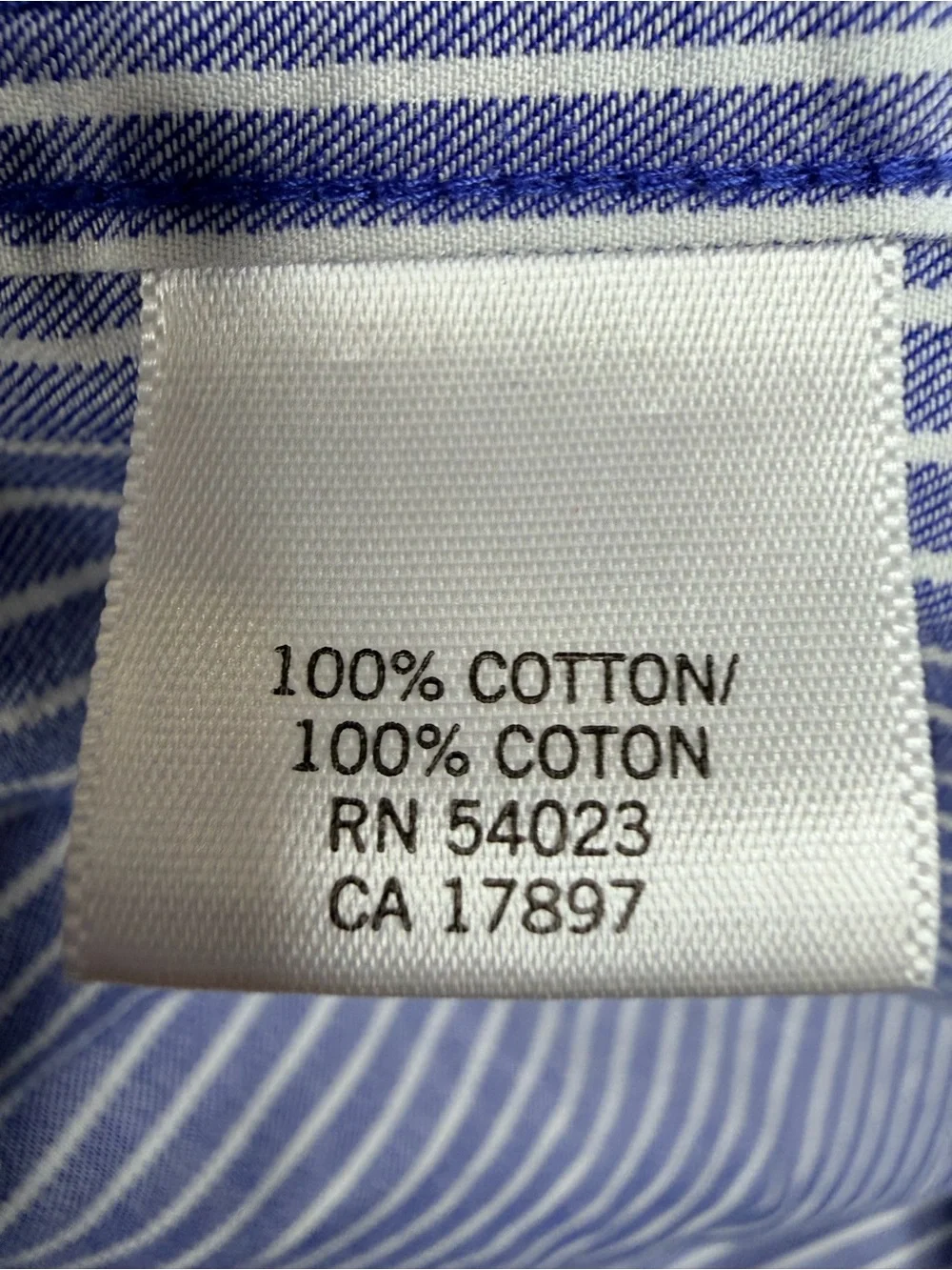 Banana Republic Royal Blue and White Striped Dress Shirt